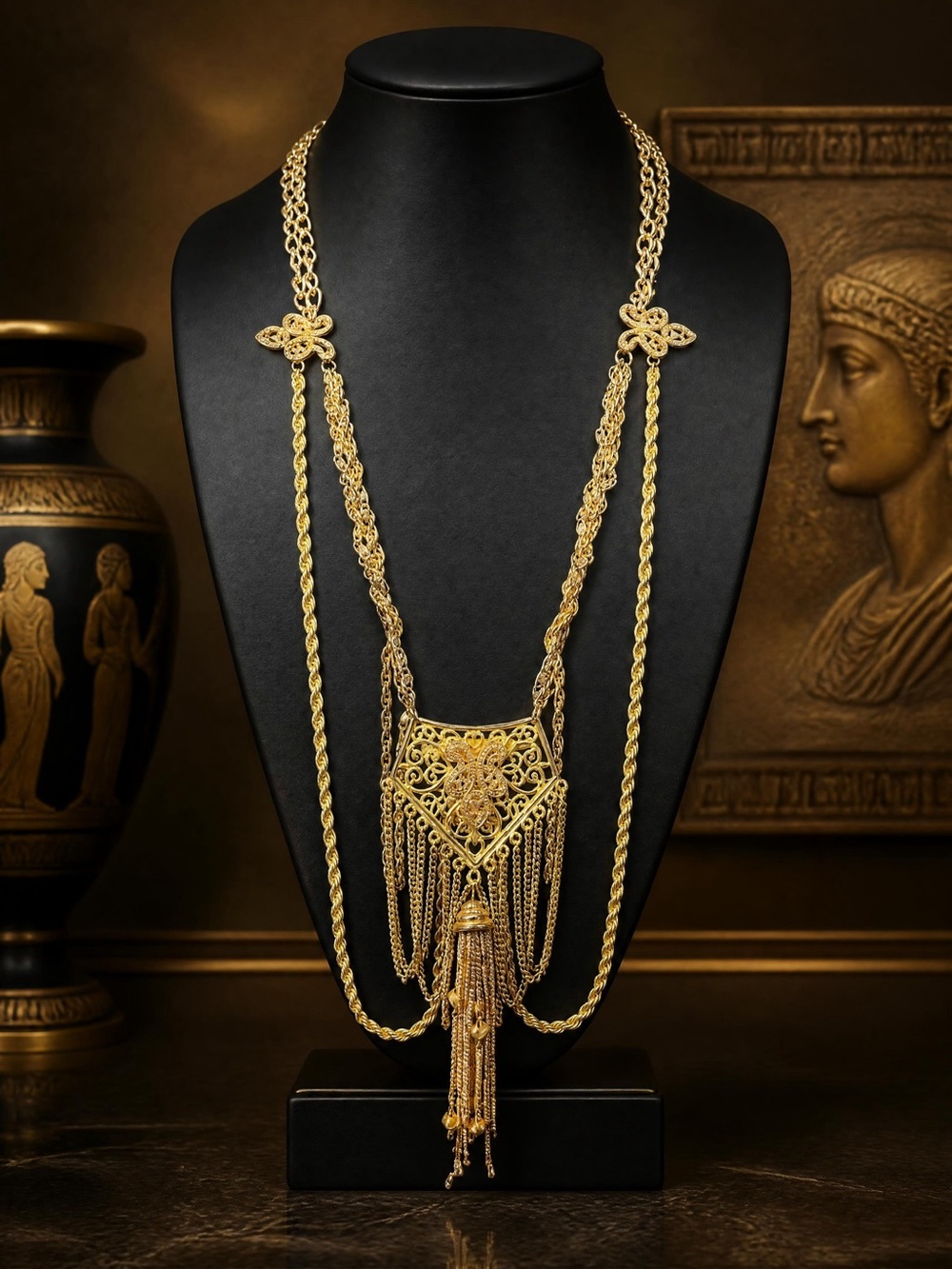 Drops 10/3 ✨ “The Etruria” Hand Strung Convertible Statement Necklace